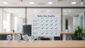 Critères de sélection fournisseur de gaz