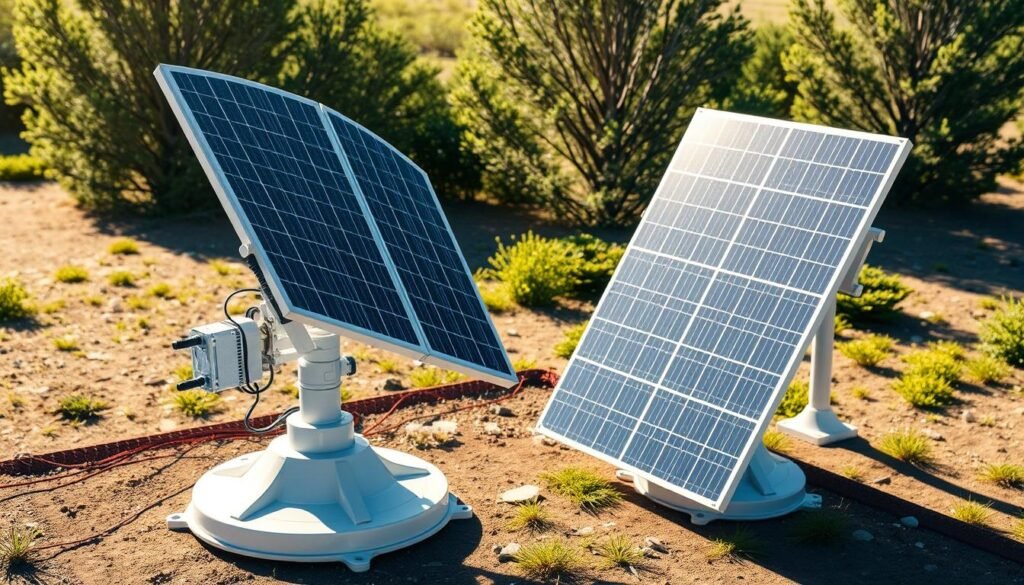 Comparaison des trackers solaires et installations fixes