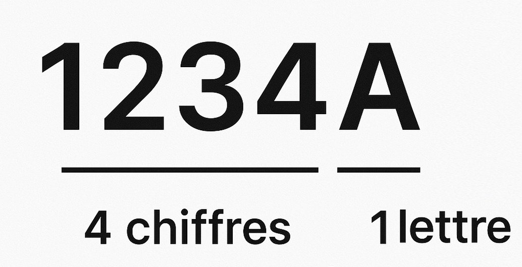 Structure d'un code APE/NAF