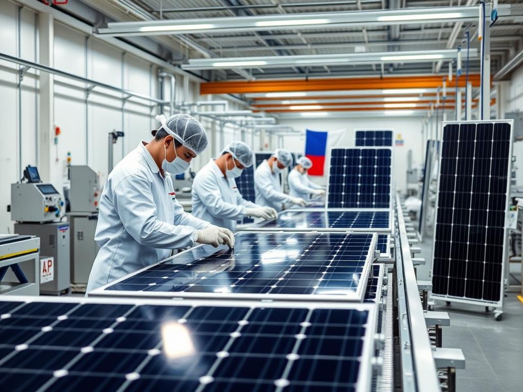 Usine d'assemblage des panneaux solaires Sunology en France - tests indépendants 2025