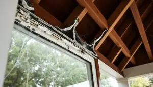 Véranda présentant des fissures importantes nécessitant une intervention couverte par l'assurance décennale