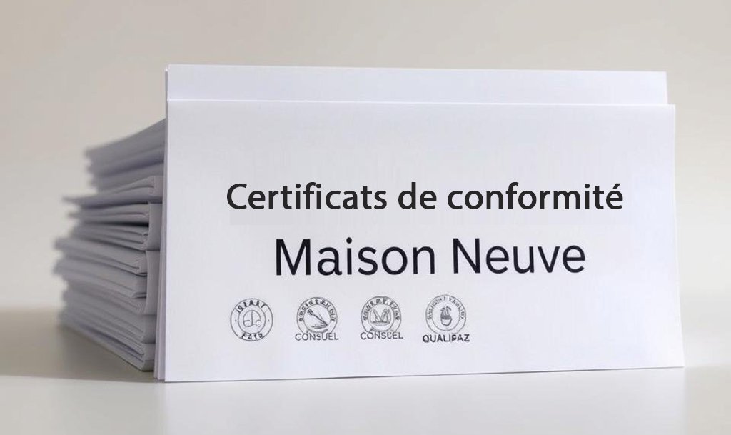 Certificats de conformité maison neuve