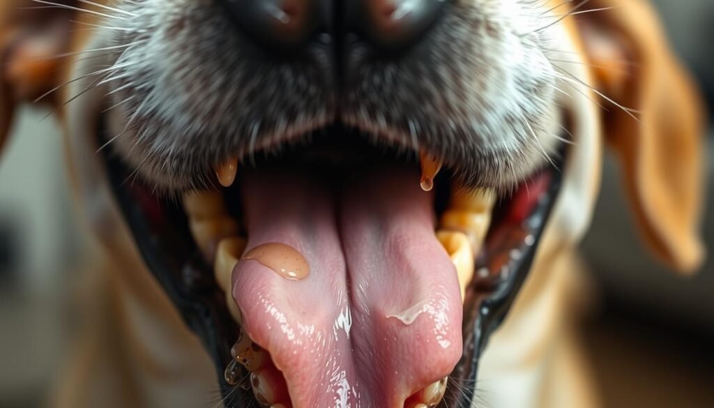 Problèmes dentaires chez les chiens et excès de salive