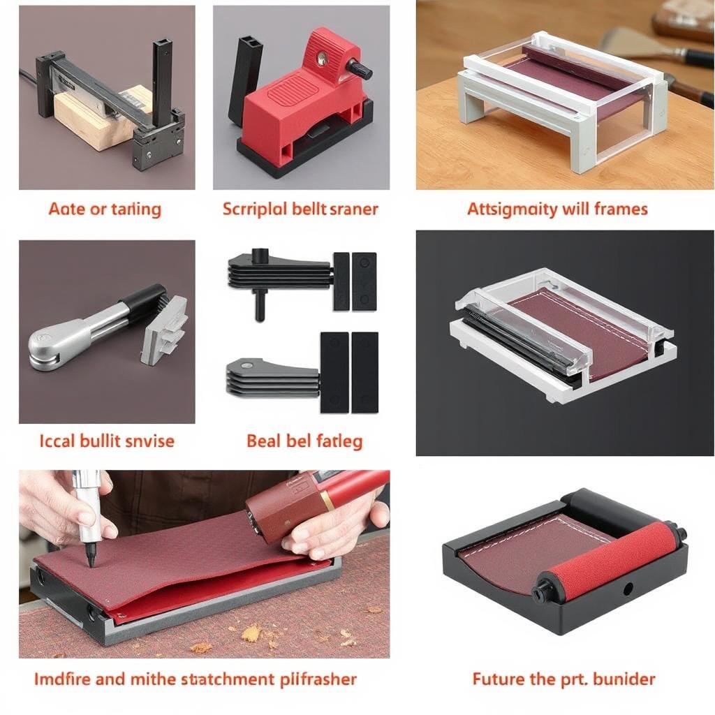 Accessoires et fonctionnalités d'une ponceuse à bande