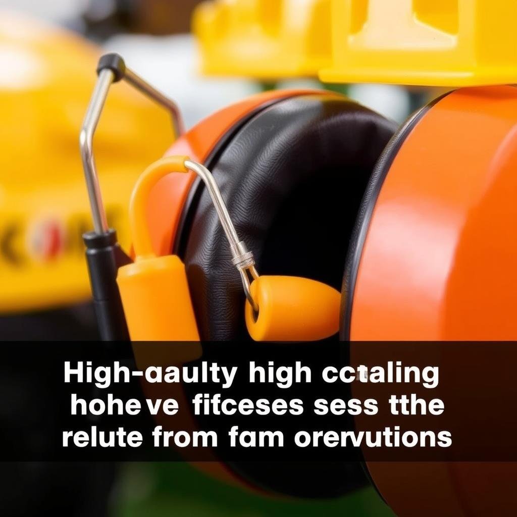 Casque anti-bruit pour la protection auditive lors de l'utilisation de disques diamant