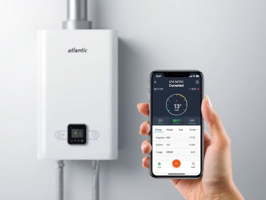 Chauffe-eau thermodynamique Atlantic Calypso Connecté avec application smartphone