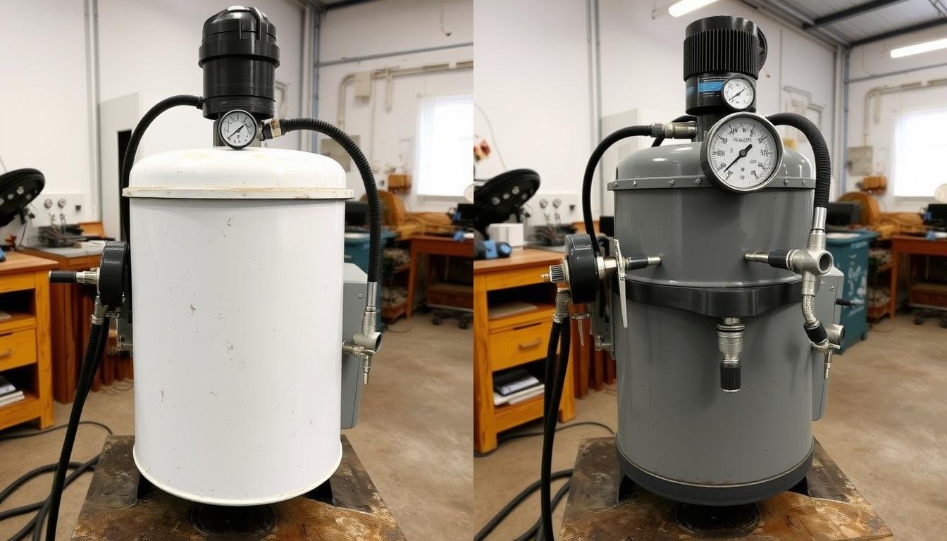 Comparaison entre une sableuse et une aérogommeuse professionnelles