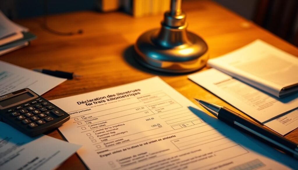 Déclaration des frais kilométriques