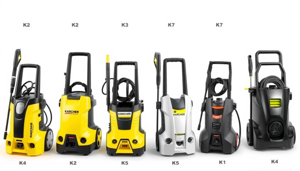 Différents modèles de nettoyeurs haute pression Kärcher