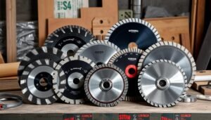 Différents types de disques diamant pour la découpe de matériaux de construction