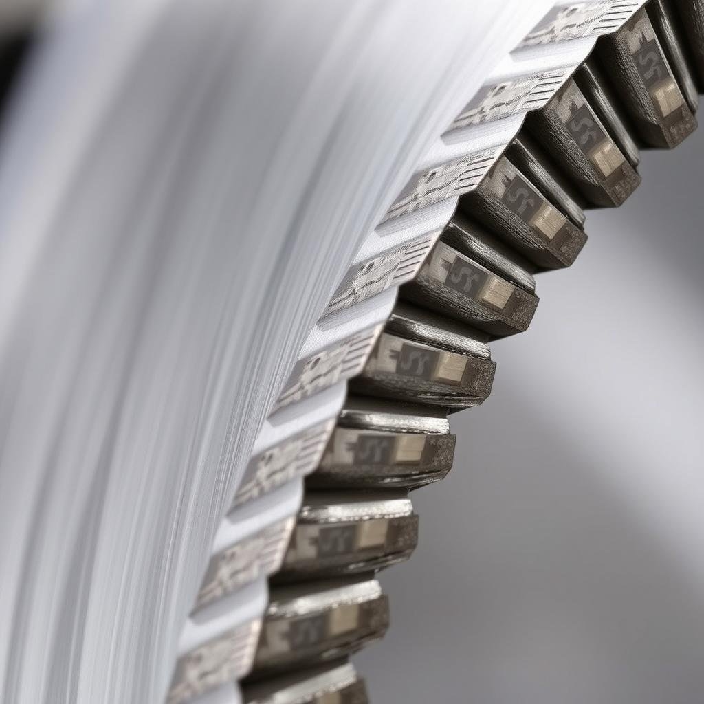 Disque diamant turbo avec sa jante ondulée caractéristique