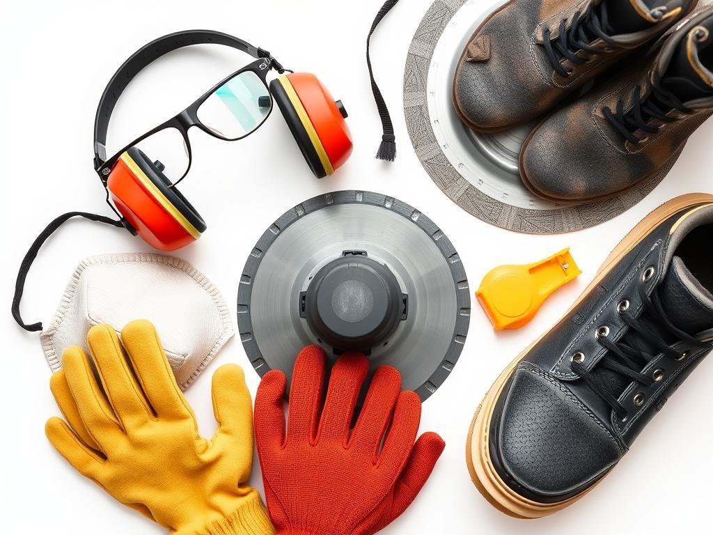 Équipements de protection individuelle nécessaires lors de l'utilisation d'un disque diamant