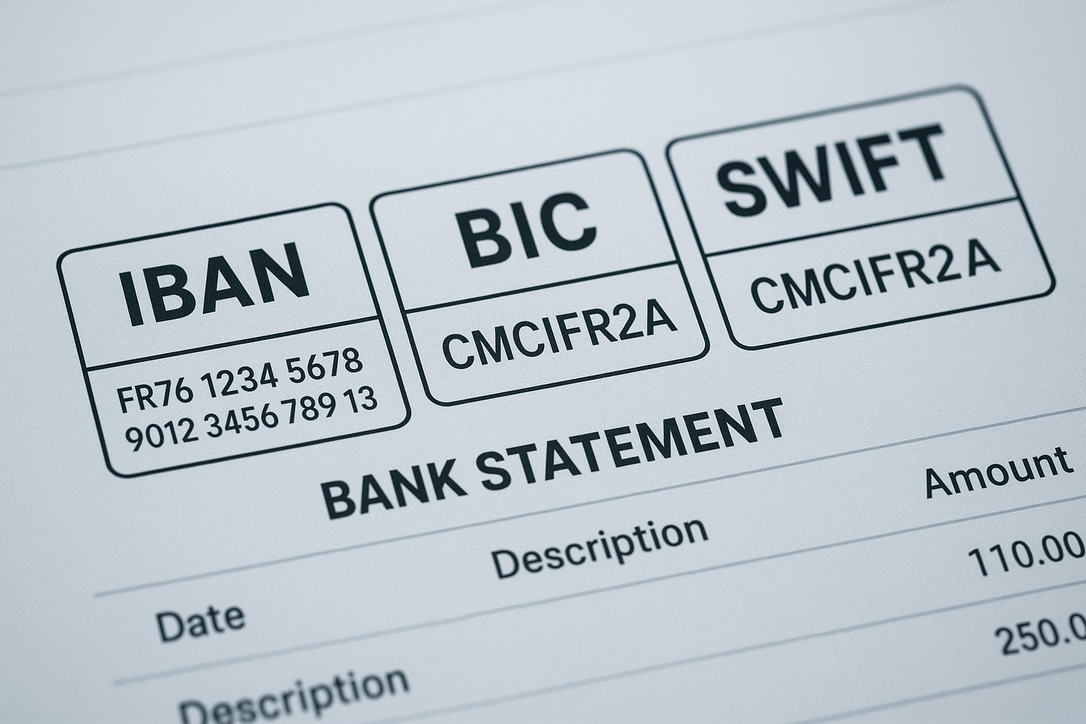 IBAN BIC SWIFT