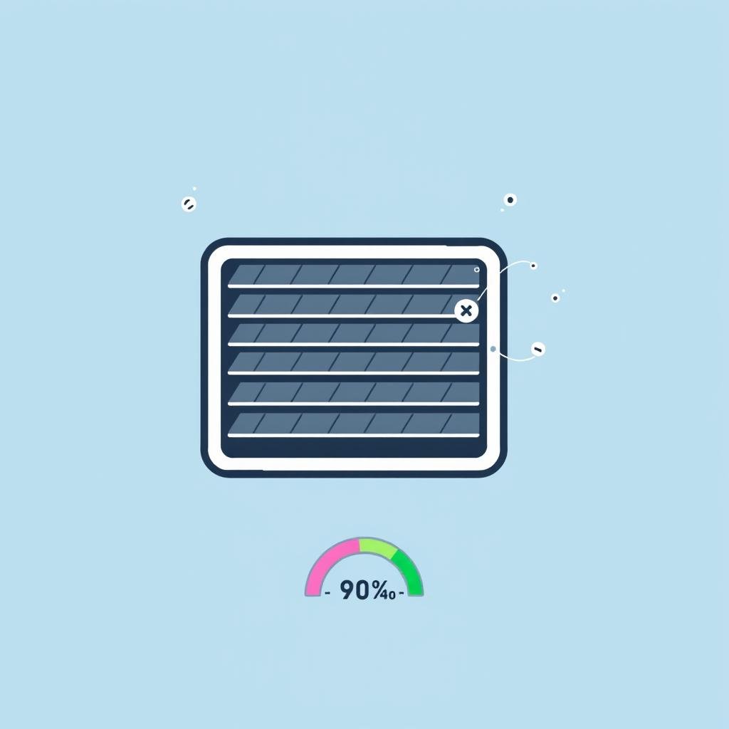 Icône représentant la filtration avancée des climatiseurs Fujitsu