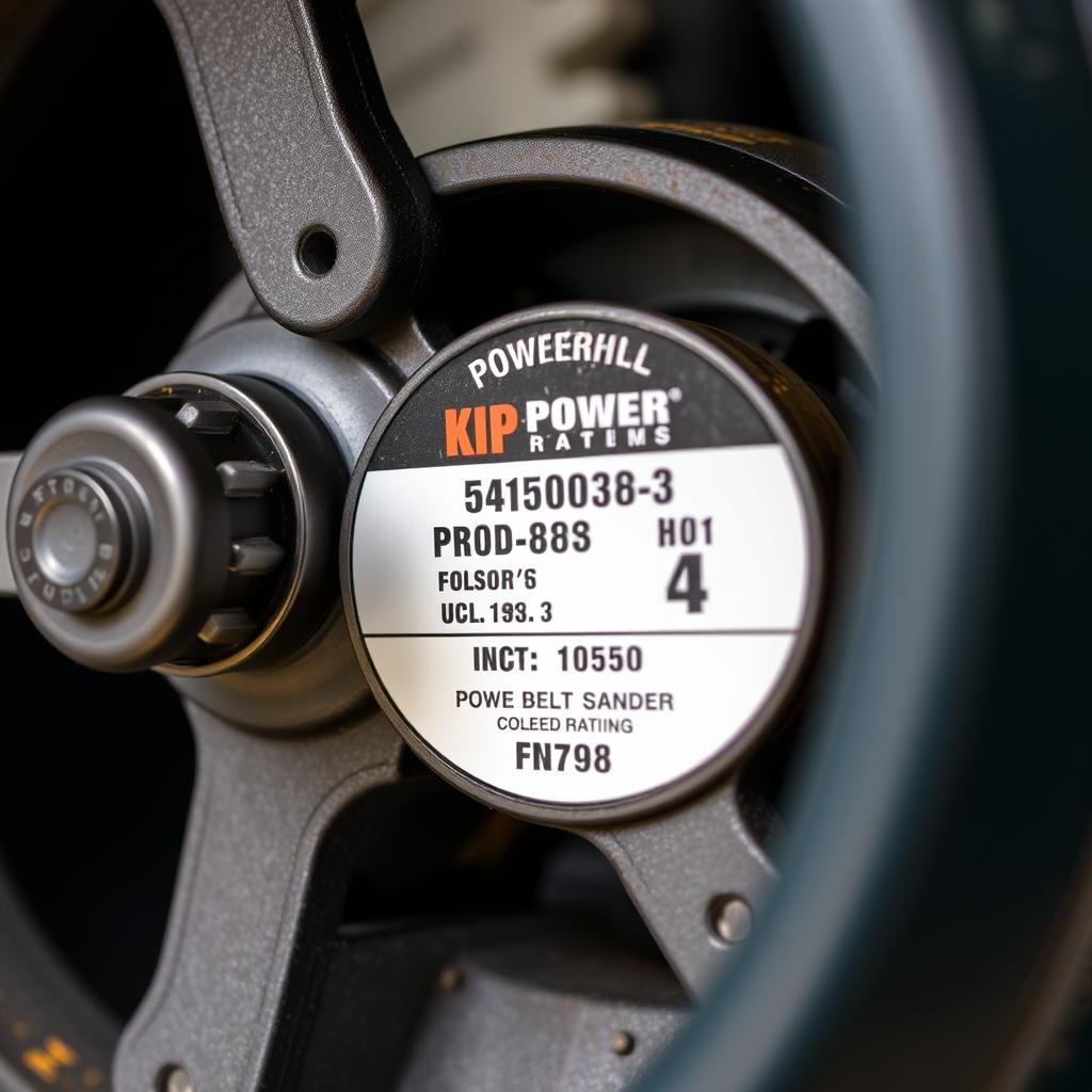 Moteur puissant d'une ponceuse à bande