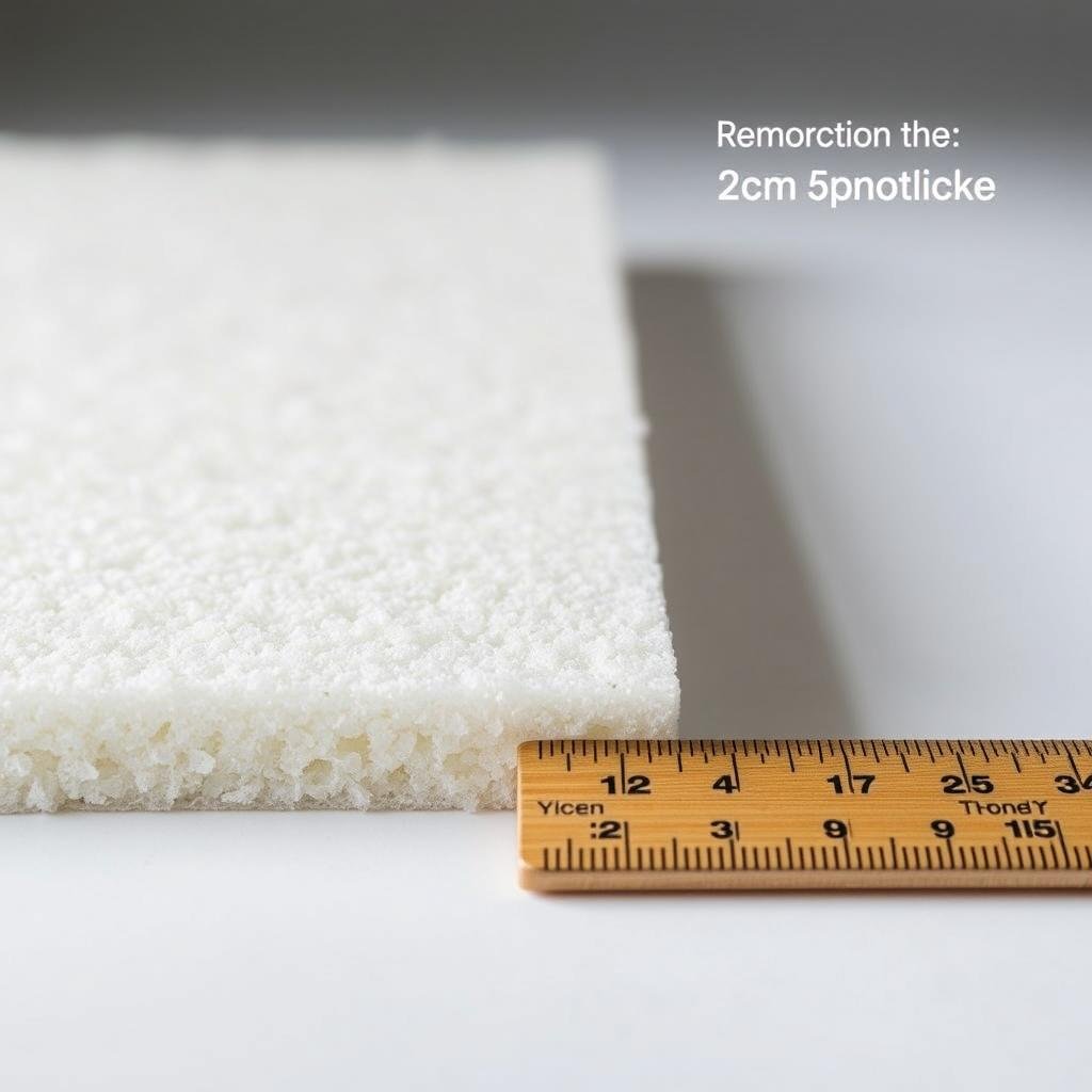 Panneau isolant sous vide avec sa fine épaisseur comparée à un isolant traditionnel