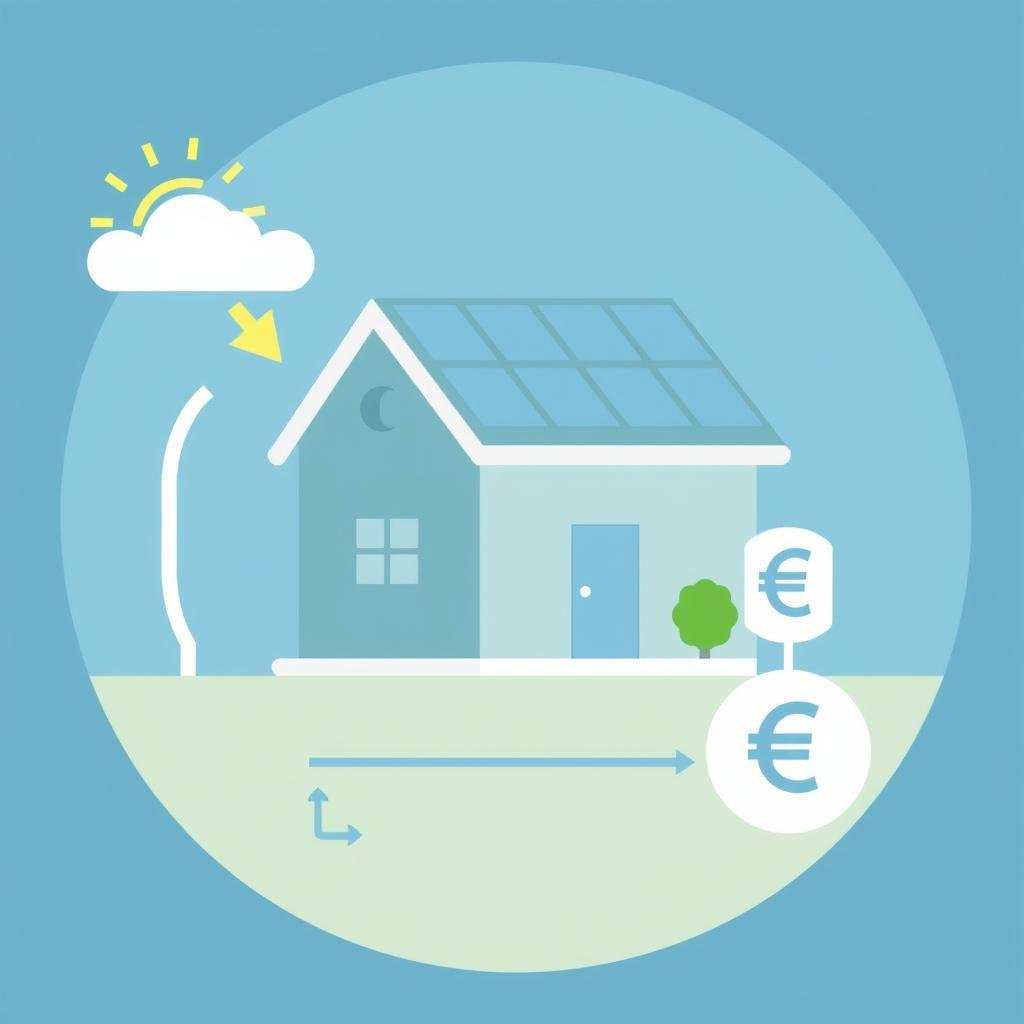 Schéma d'autoconsommation avec revente de surplus d'énergie