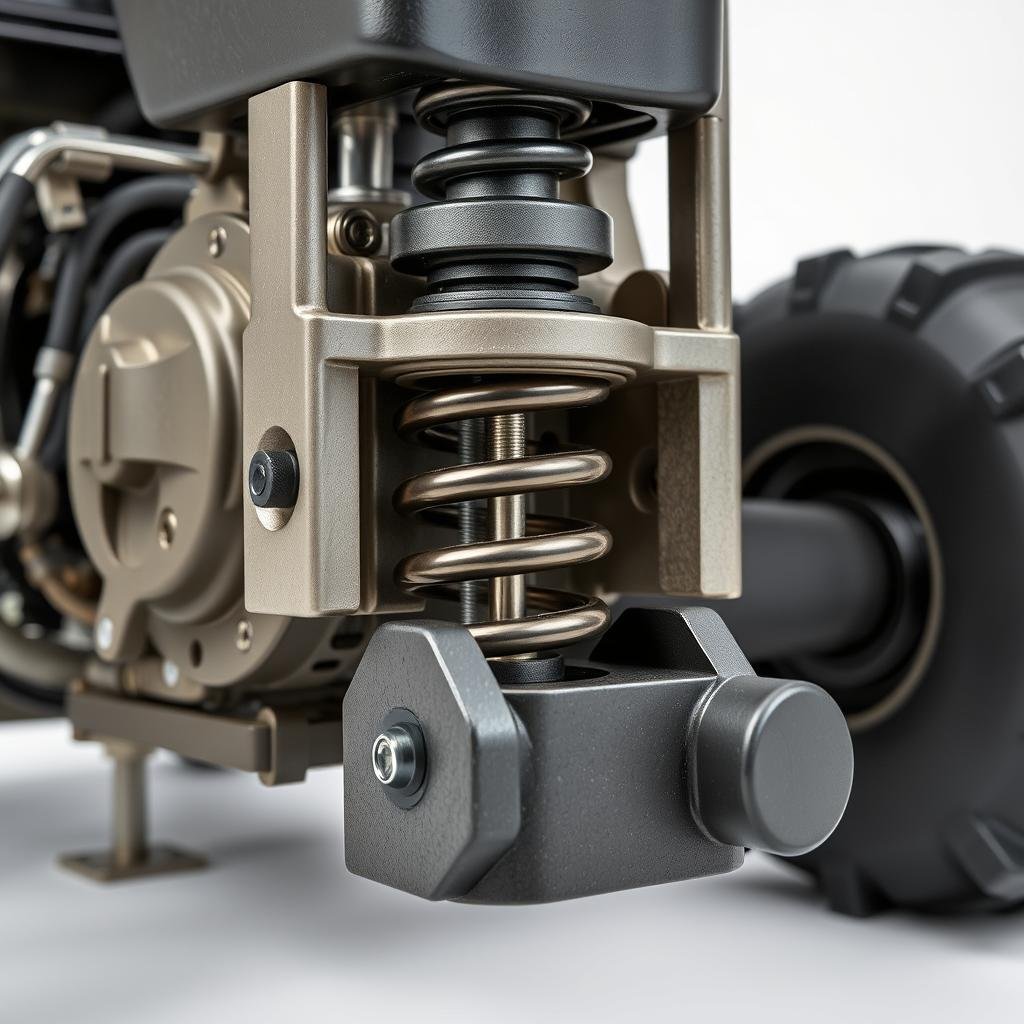 Système de silent blocs d'une pilonneuse thermique