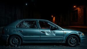 Vandalisme sur voiture