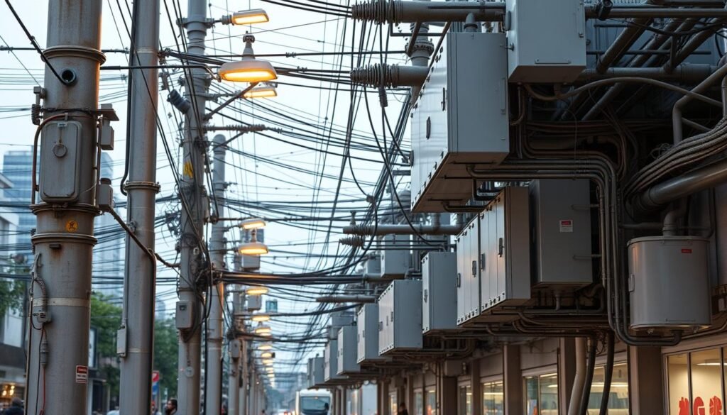 Installation électrique voie publique