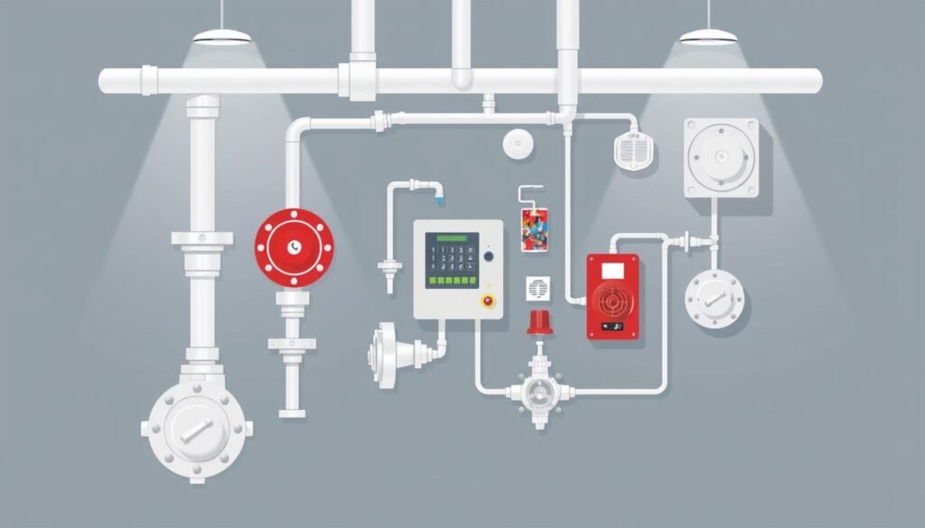 Systèmes de protection incendie code ape naf 4322a