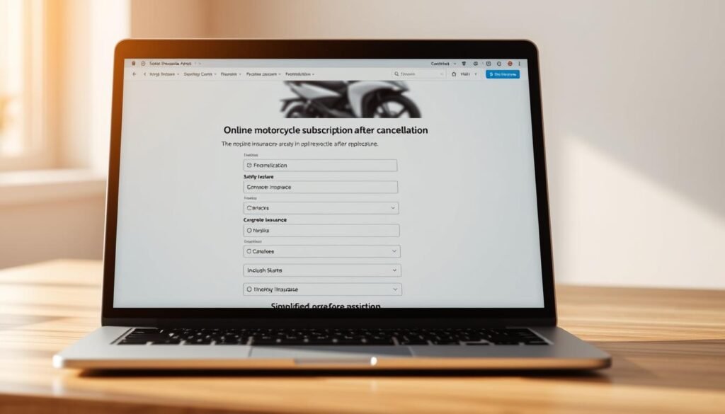 Souscription en ligne assurance moto après résiliation