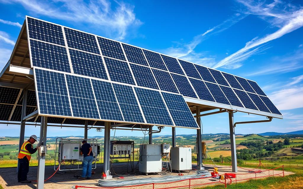 Installation de panneaux solaires photovoltaïques