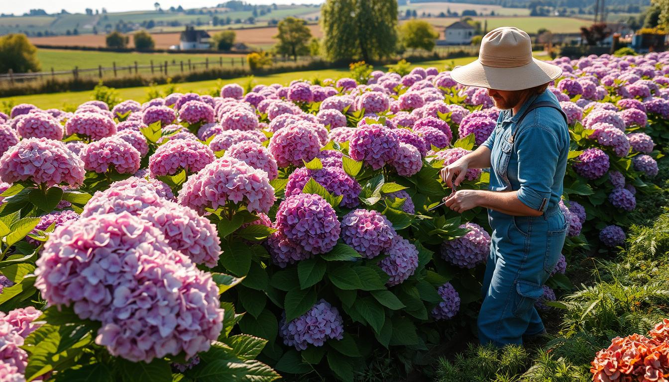 Entretien économique des hortensias