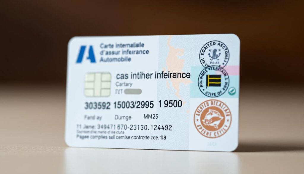 carte internationale d'assurance automobile