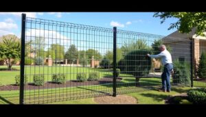 Clôture grillage professionnelle durable couverte par garantie décennale
