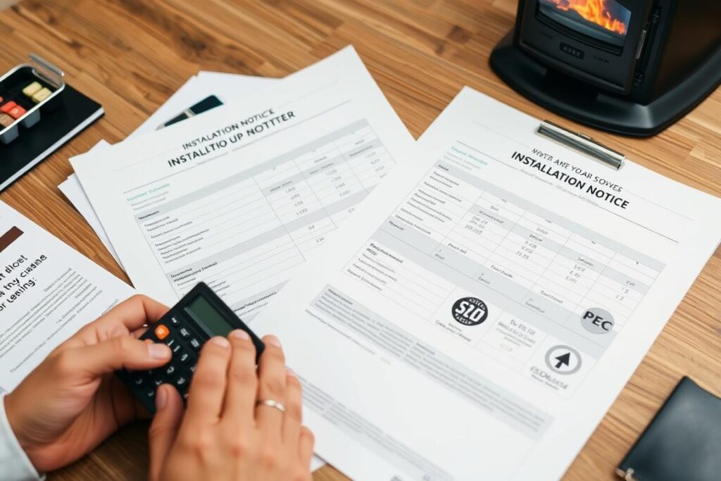 Comparaison de devis d'installation de poêle à granulés