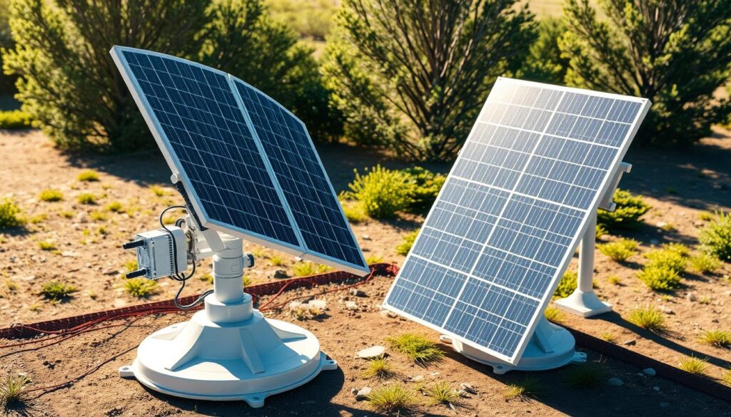 Comparaison des trackers solaires et installations fixes