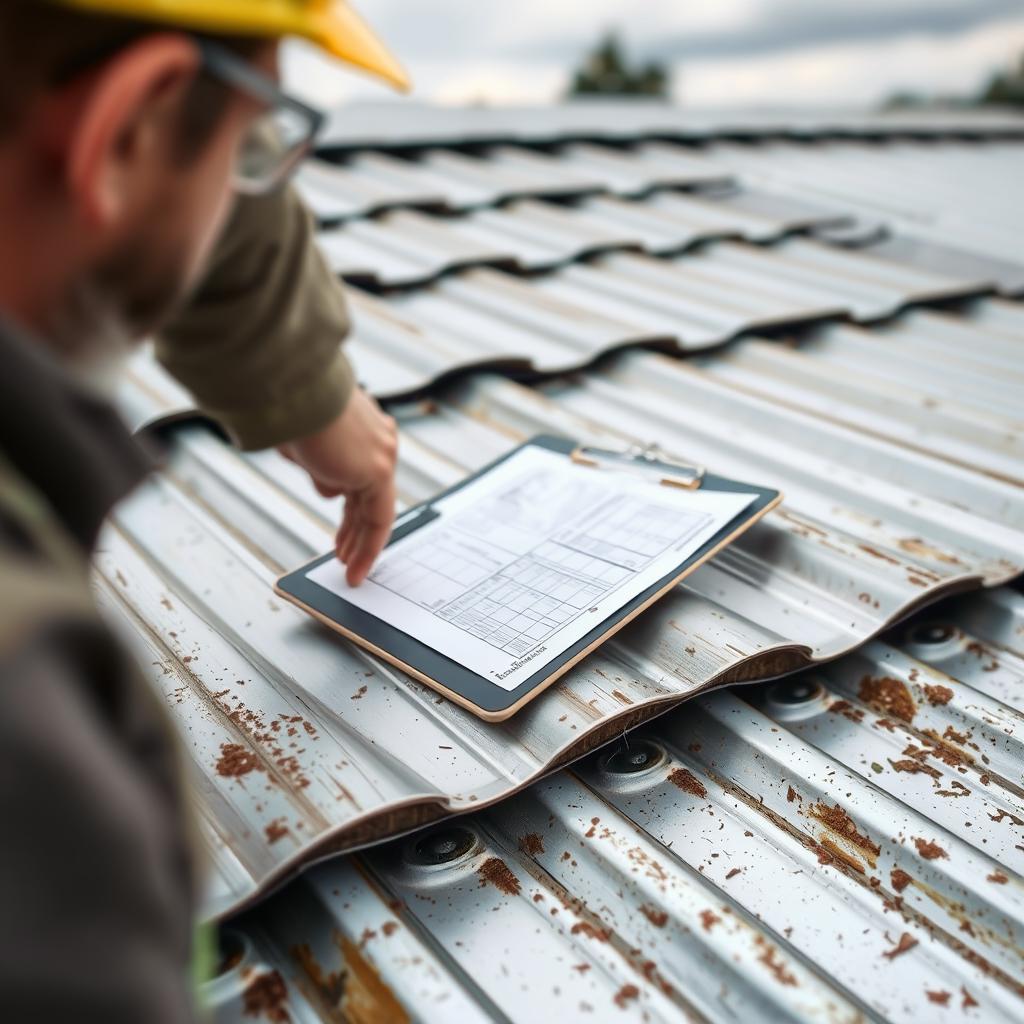 Inspection d'une toiture en zinc après réception des travaux pour assurance décennale