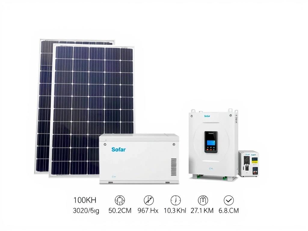Kit solaire autoconsommation 6000W avec batterie lithium 10kWh Sofar