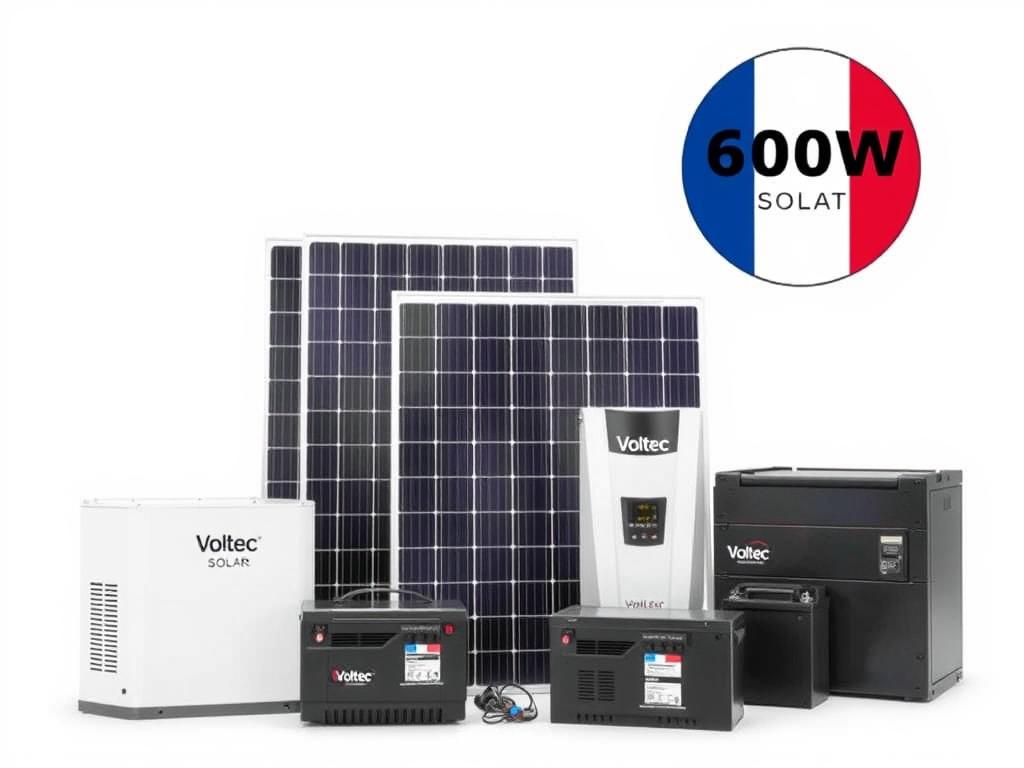 Kit solaire français autoconsommation 6000W avec batterie