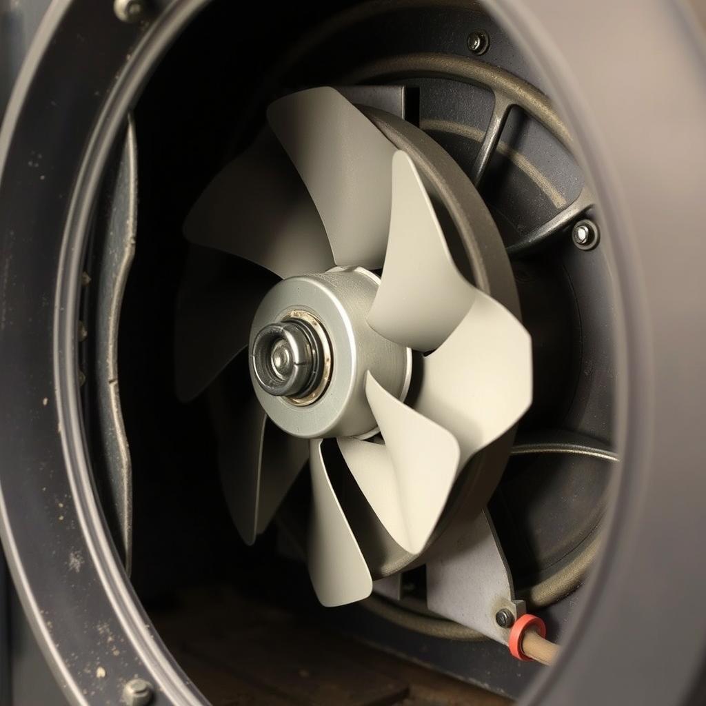 Moteur d'extraction des fumées d'un poêle à granulés