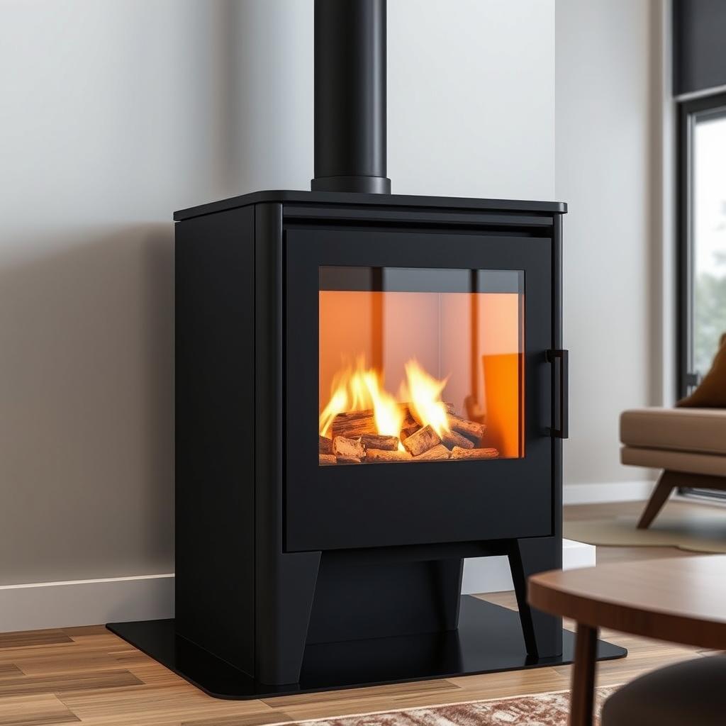 Poêle à granulés design contemporain