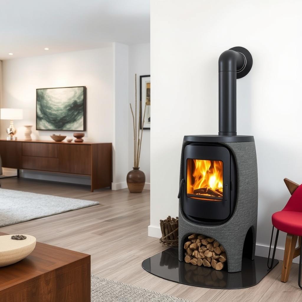 Poêle à granulés design original