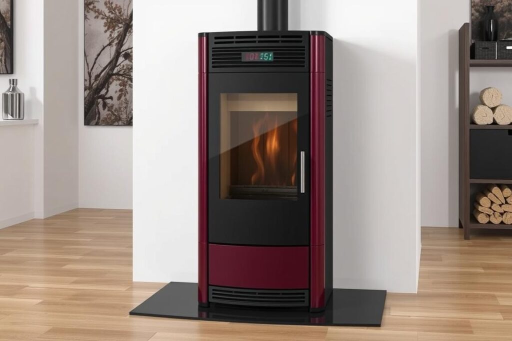 Poêle à granulés extra plat silencieux modèle Luisella 5.0