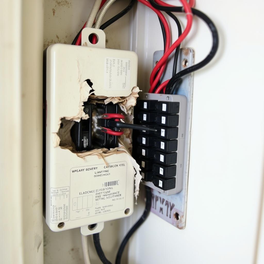 Court-circuit dans une installation électrique domestique