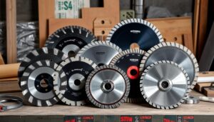 Différents types de disques diamant pour la découpe de matériaux de construction