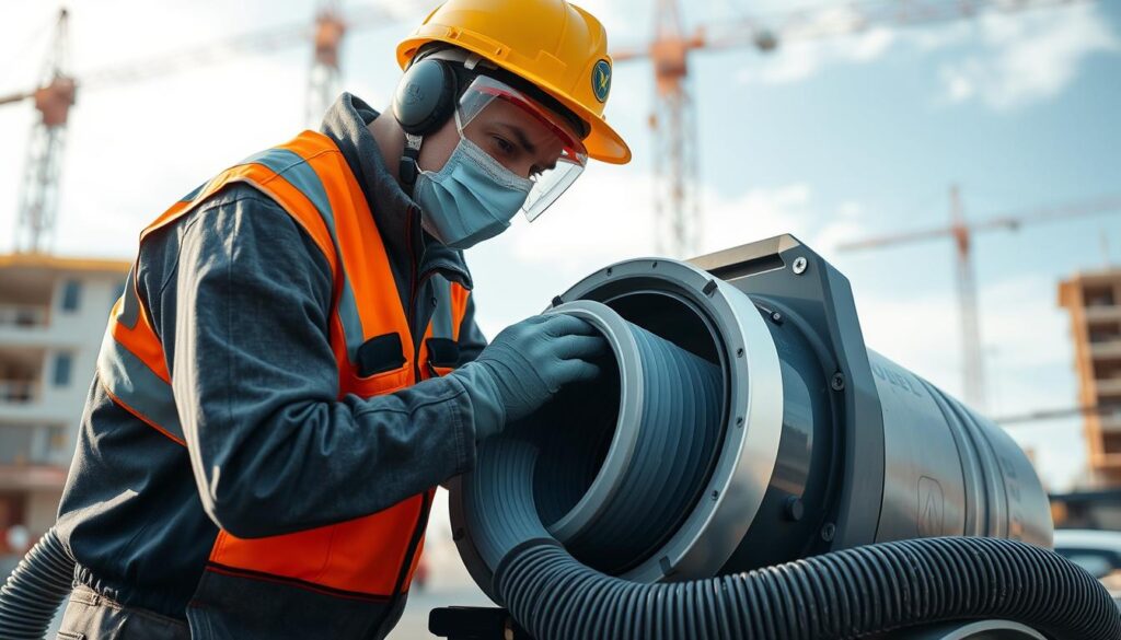 Entretien d'un aspirateur de chantier avec nettoyage du filtre