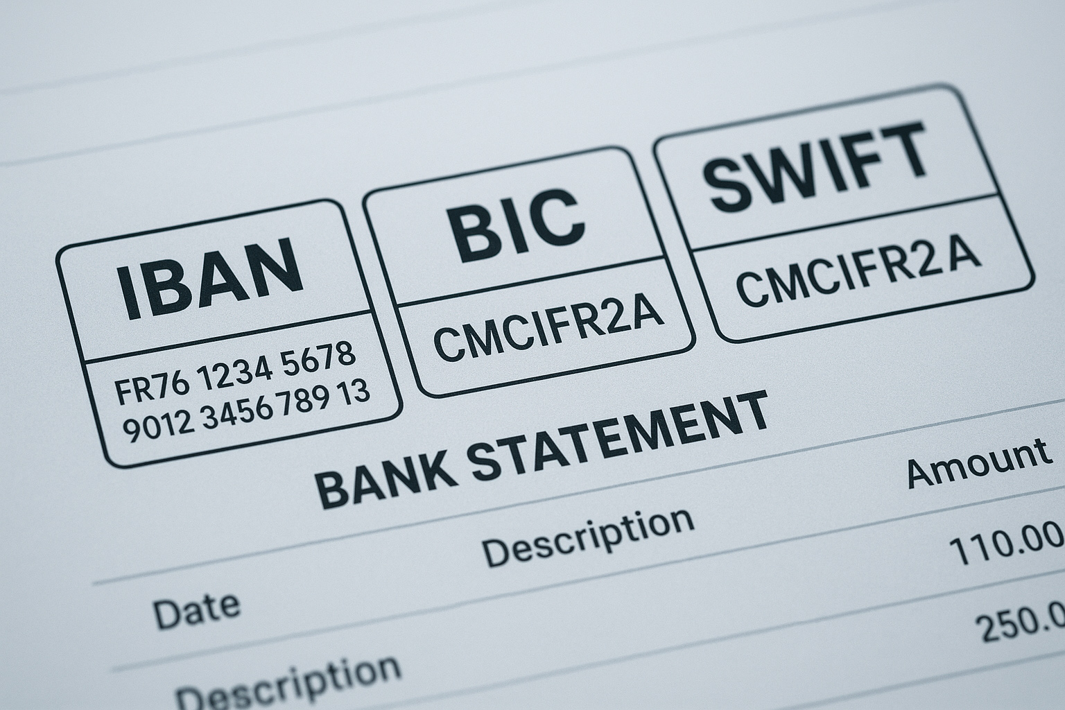 IBAN BIC SWIFT