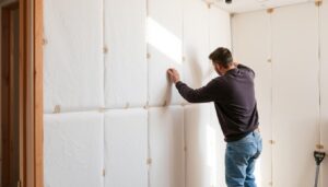 Isolation d'un mur intérieur avec du polystyrène expansé