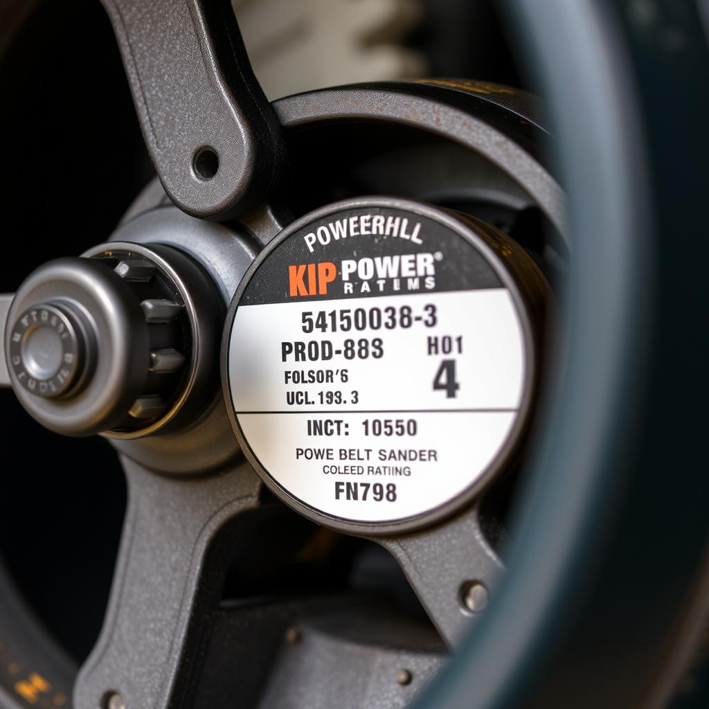 Moteur puissant d'une ponceuse à bande