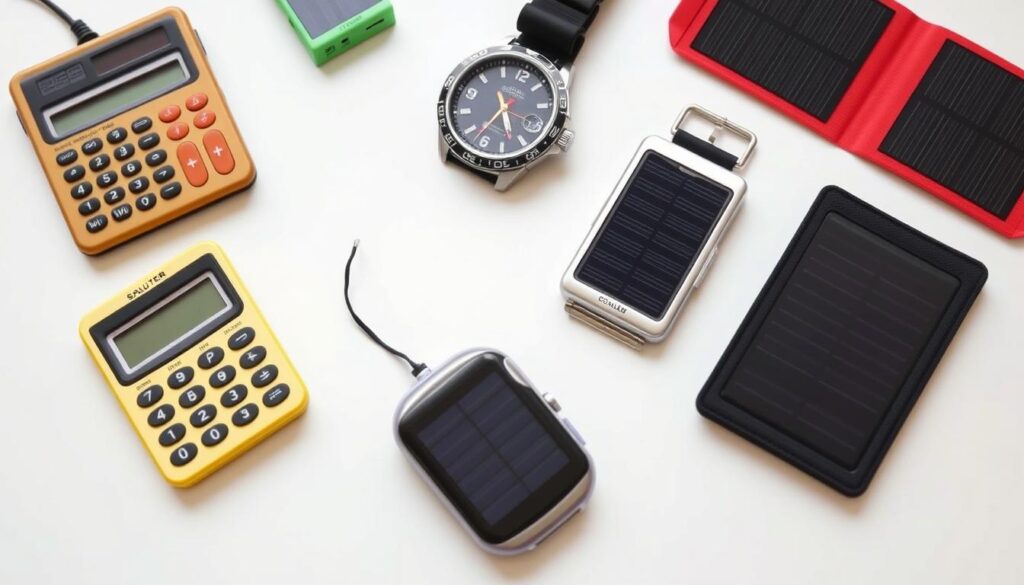 Petits appareils électroniques utilisant la technologie solaire amorphe