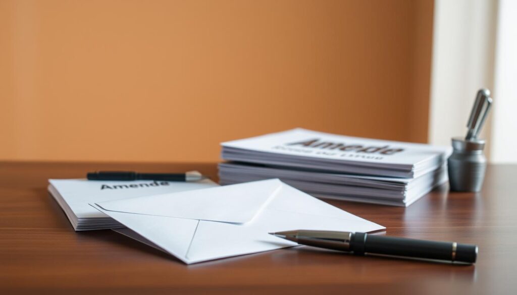 Procédure de contestation d'amende par courrier