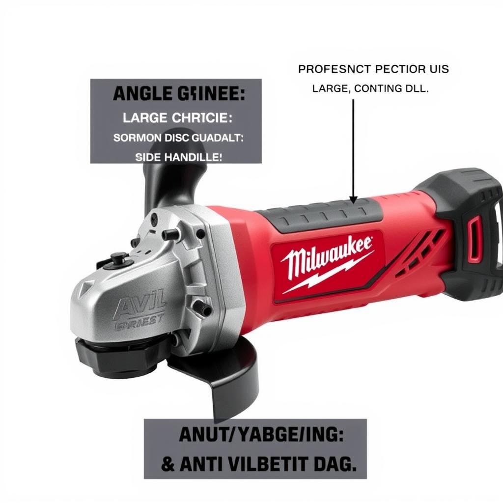 Tour meuleuse Milwaukee AGV 22-230 E pour travaux intensifs