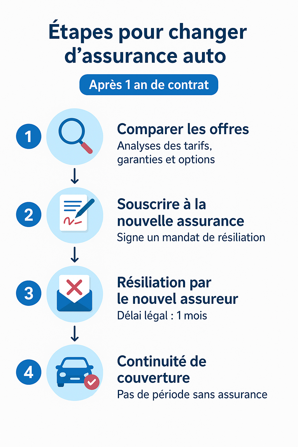 etapes changer assurance auto