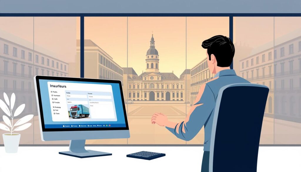 Assurance camion poids lourd à Bordeaux processus en ligne